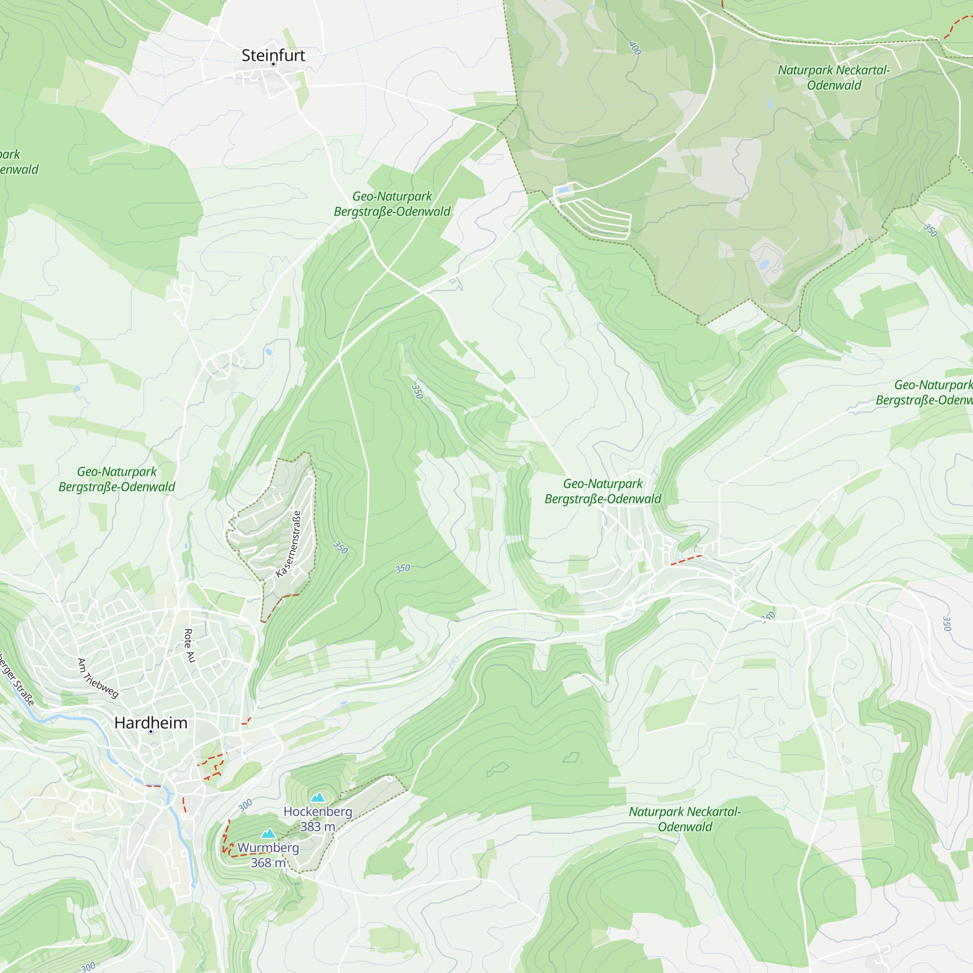 Hüttenäcker map