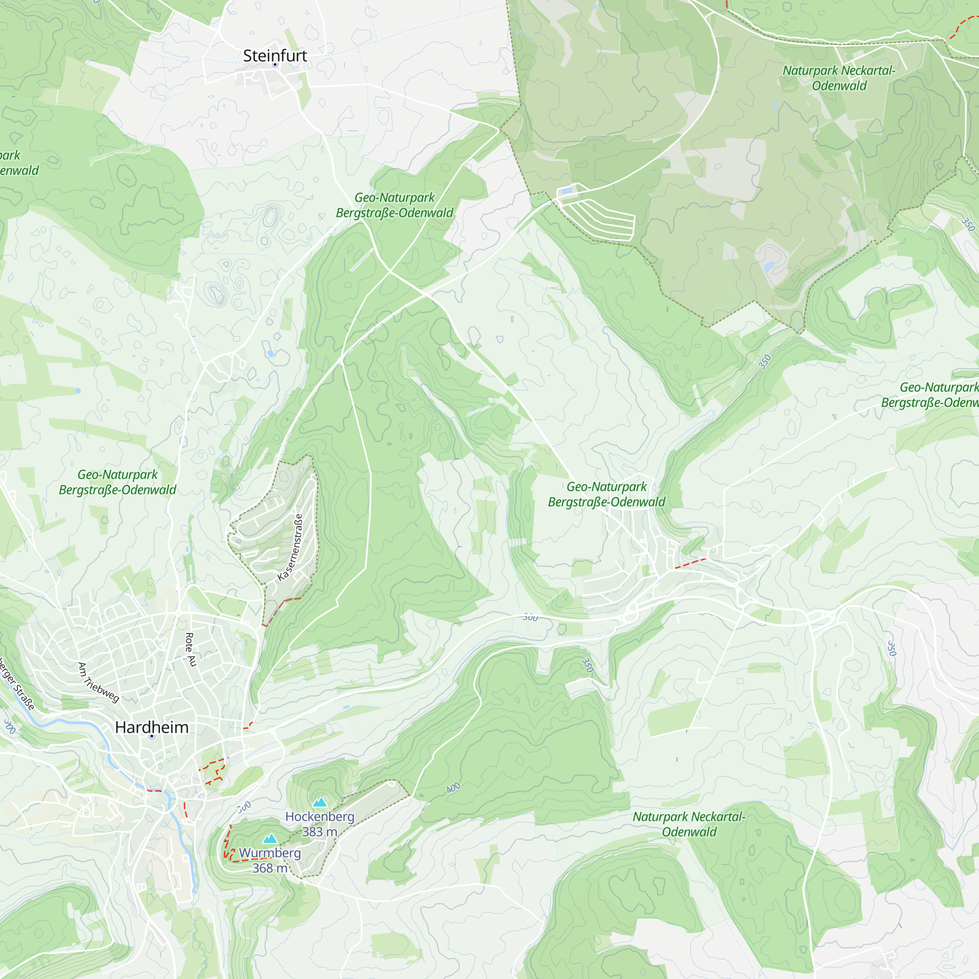 Hüttenäcker map