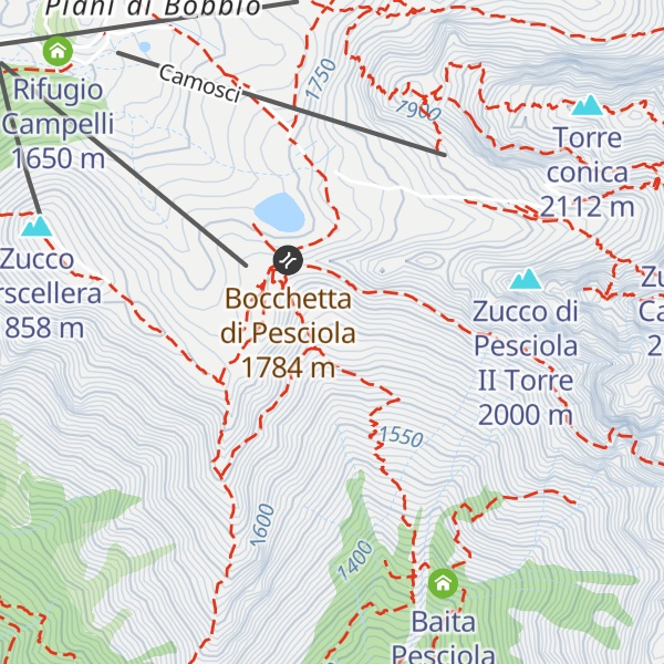 Map of Baita Pesciola alta