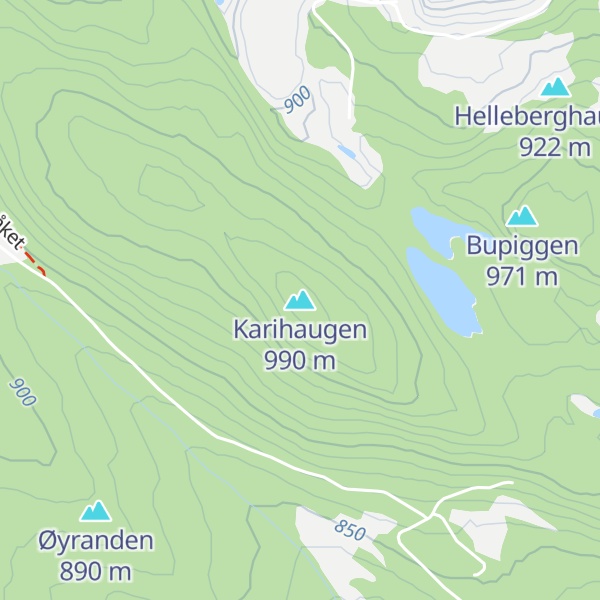 Map of Karihaugen