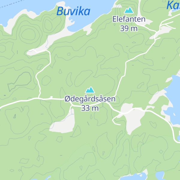 Map of Ødegårdsåsen
