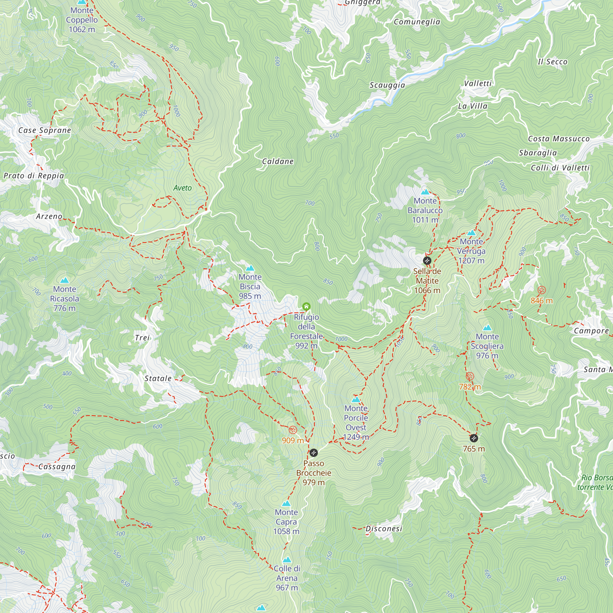 Rifugio della Forestale map