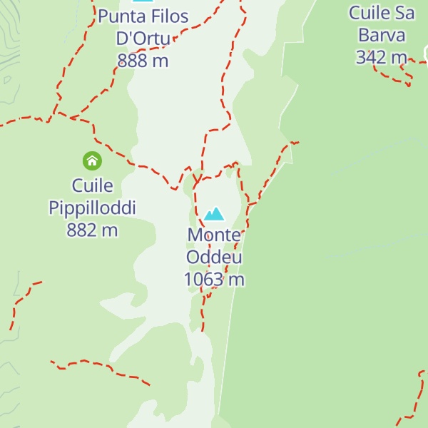 Map of Monte Oddeu