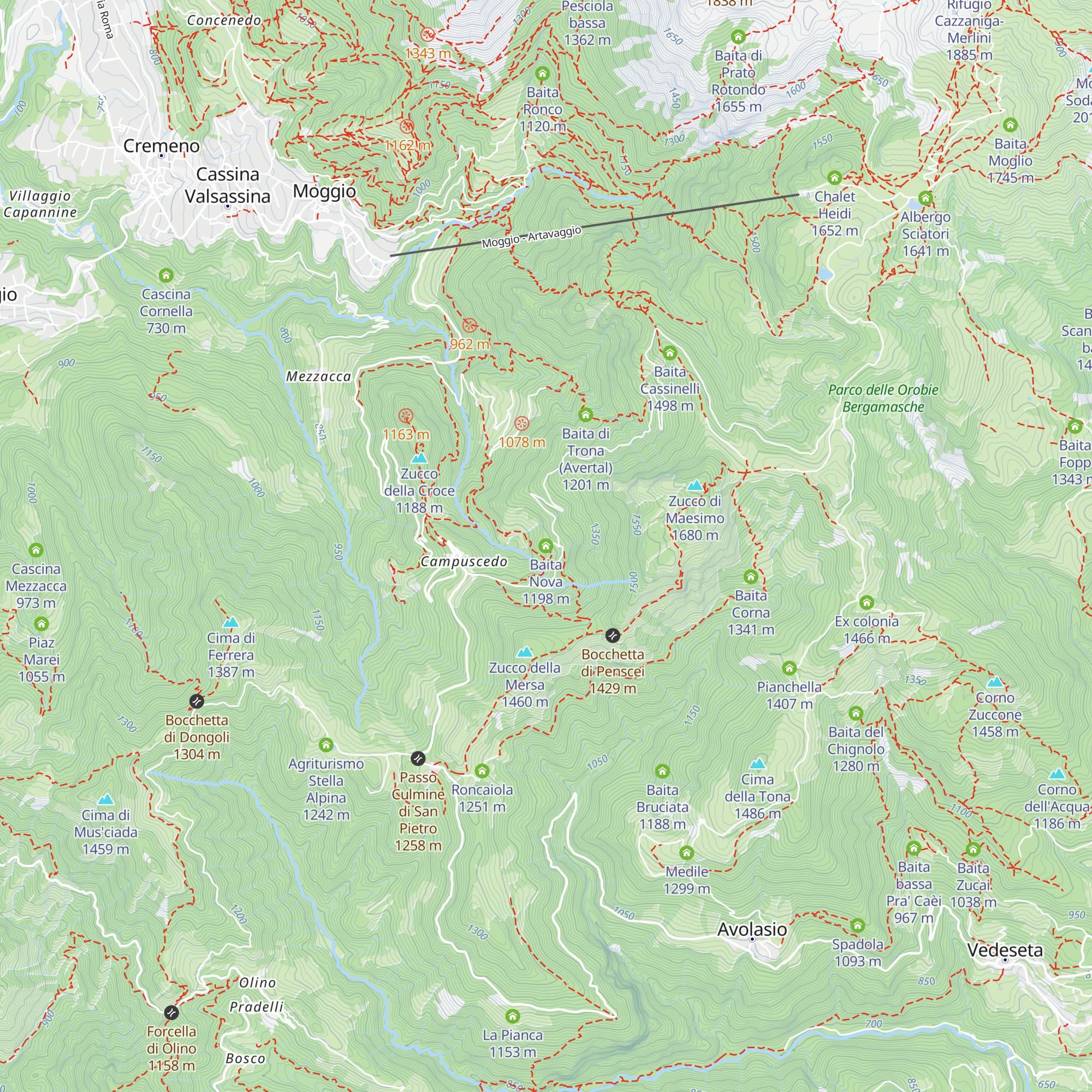 Baita Nova map