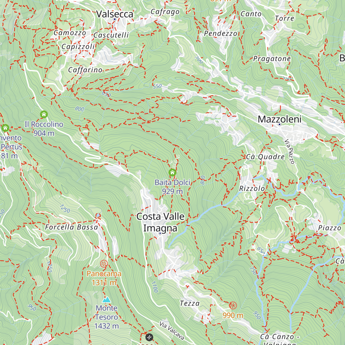 Baita Dolci map