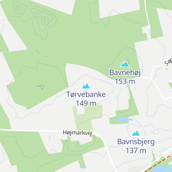 Map of Tørvebanke