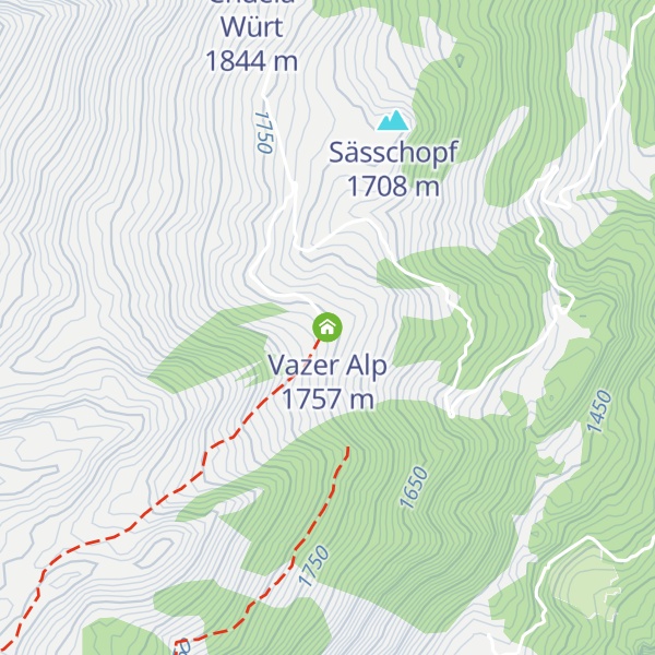 Map of Vazer Alp