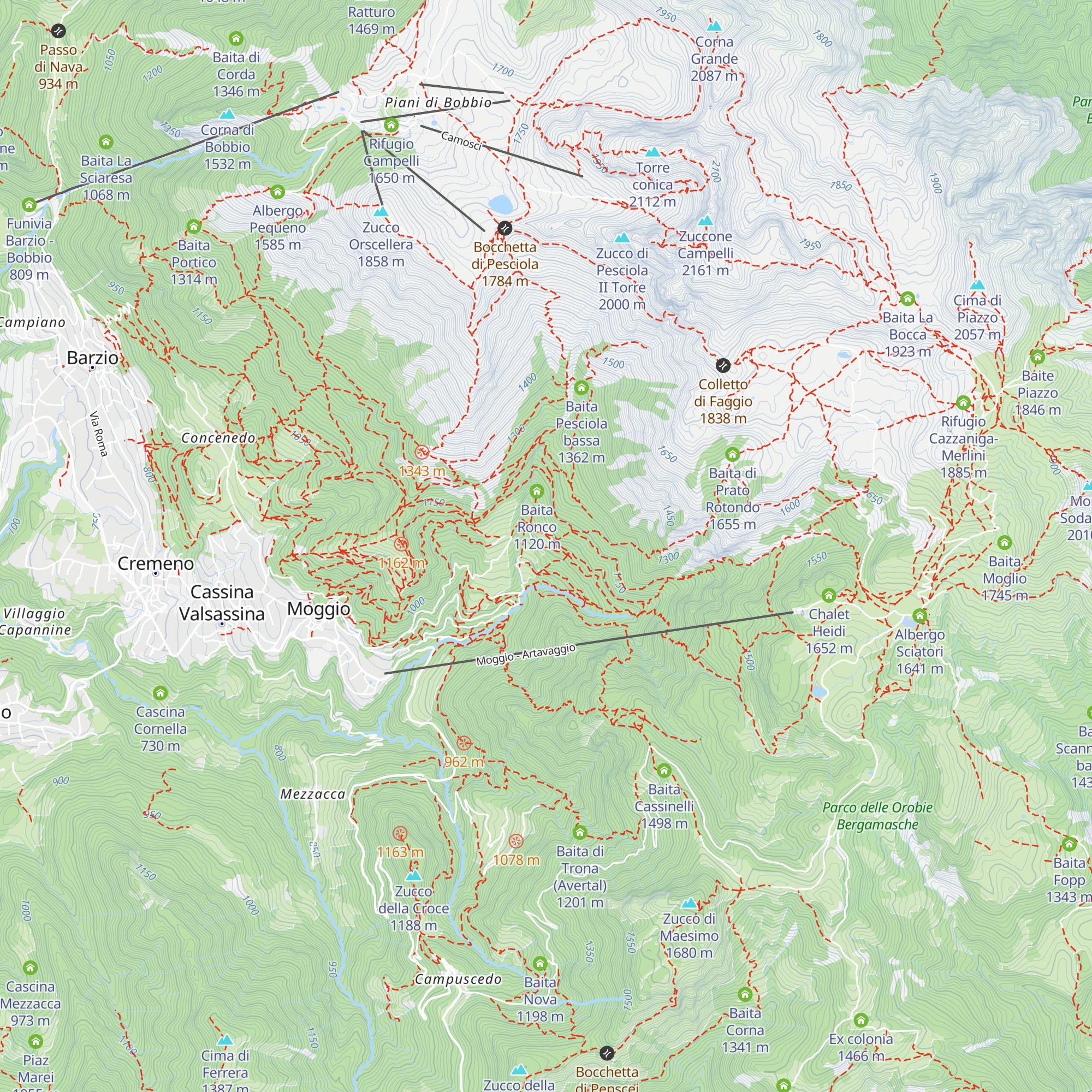 La Gallinetta map