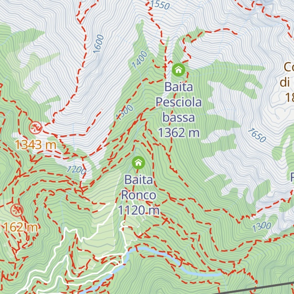Map of Baita Ronco alto