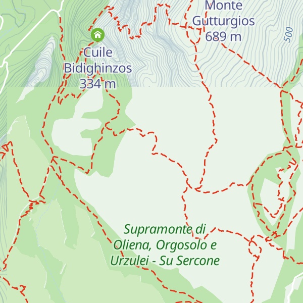 Map of Cuile de Sas Traes