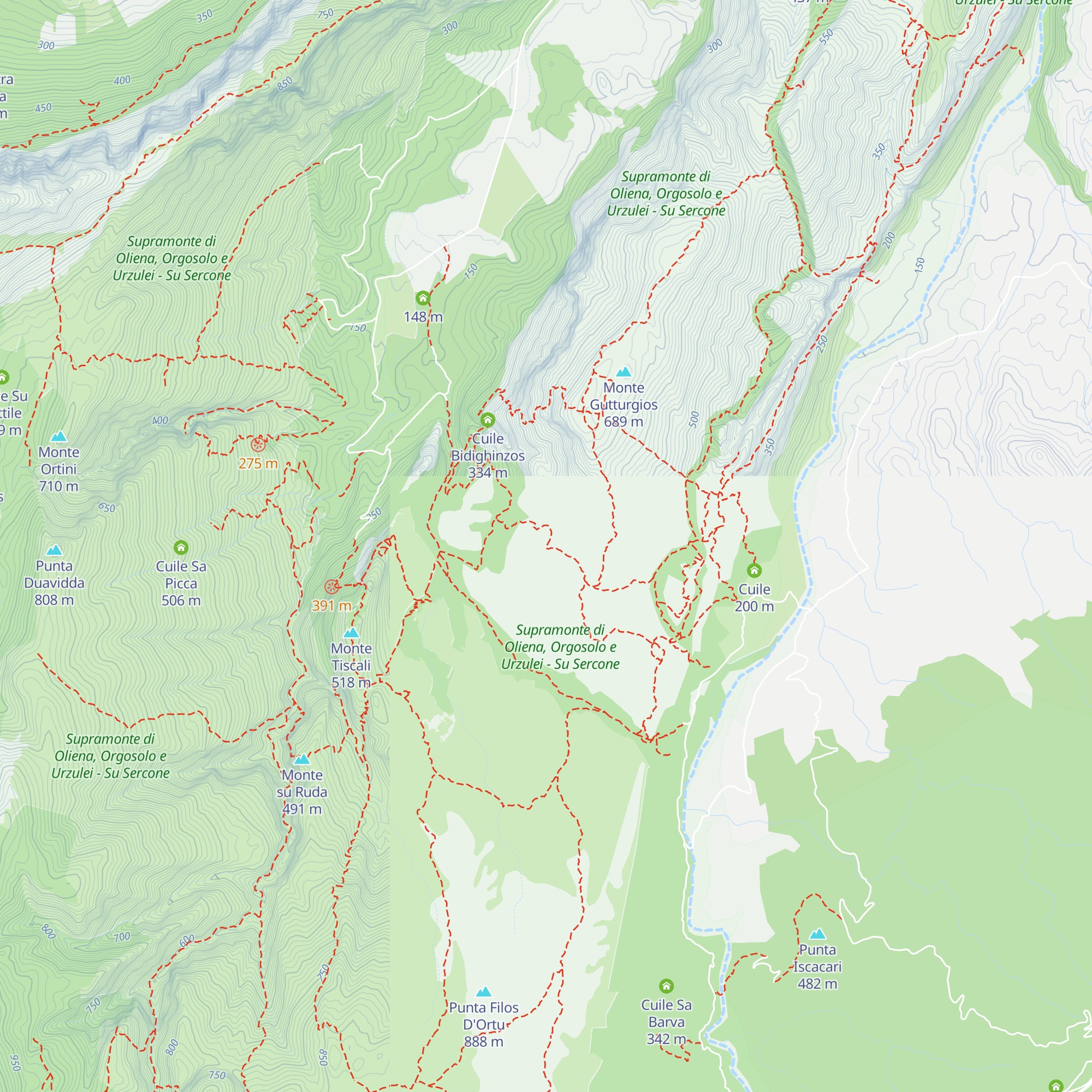 Cuile de Sas Traes map
