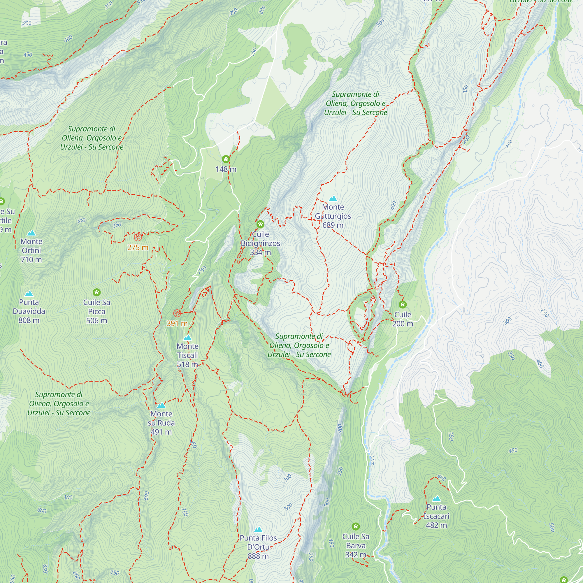 Cuile de Sas Traes map