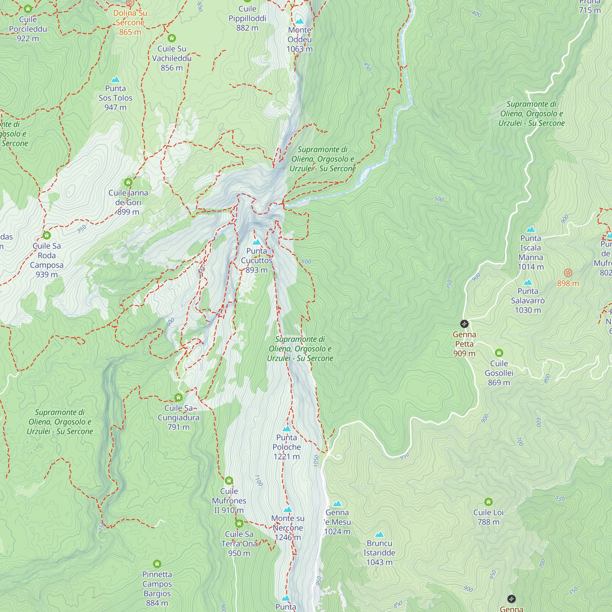 Cuile Costa Silana map