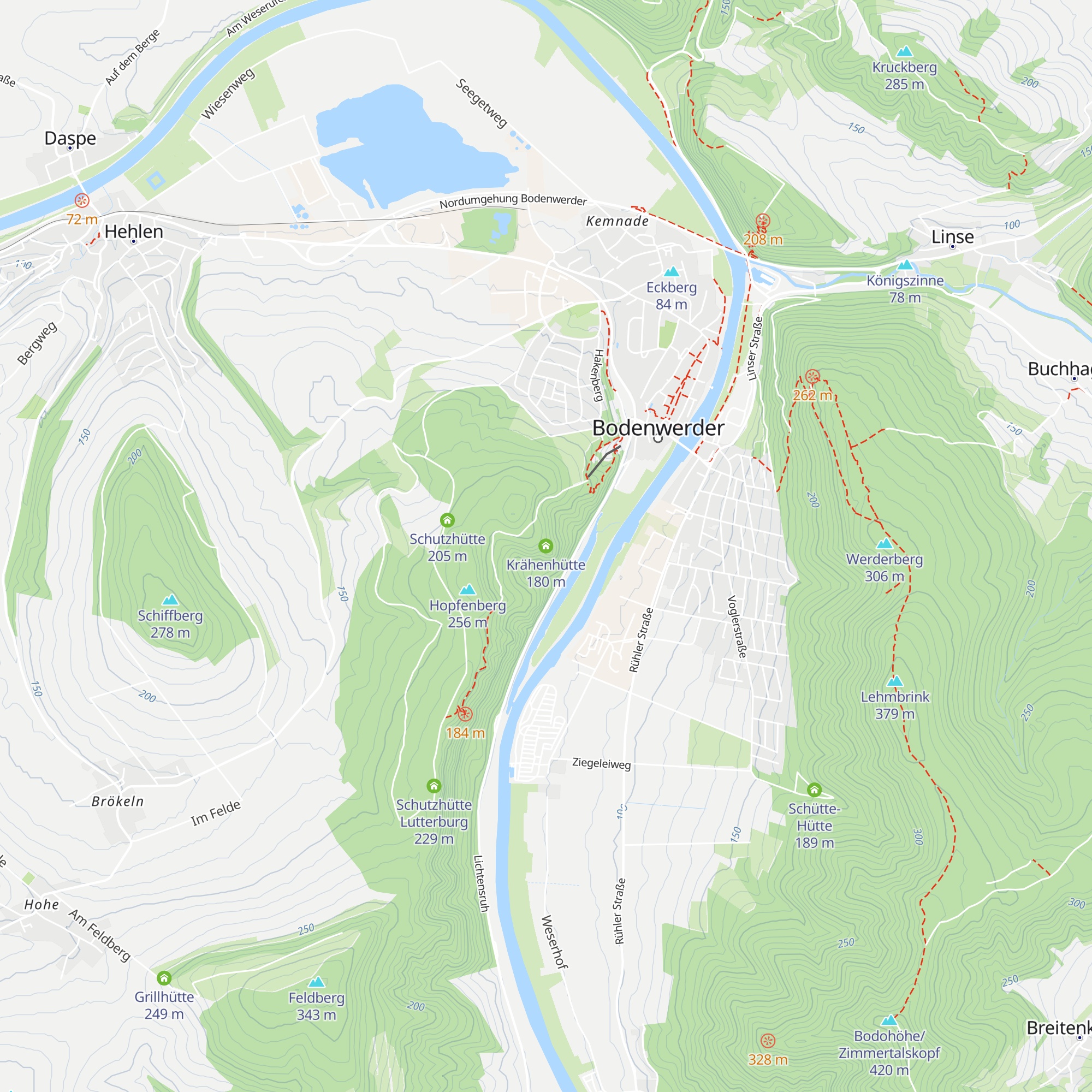 Krähenhütte map