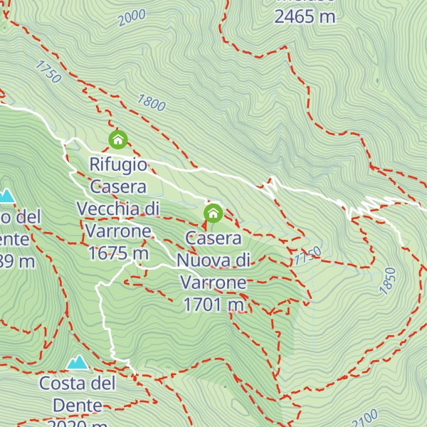 Map of Casera Nuova di Varrone