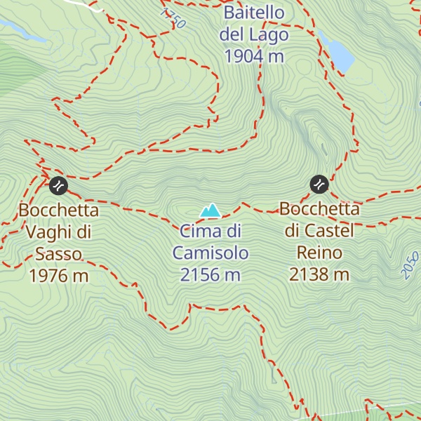 Map of Cima di Camisolo