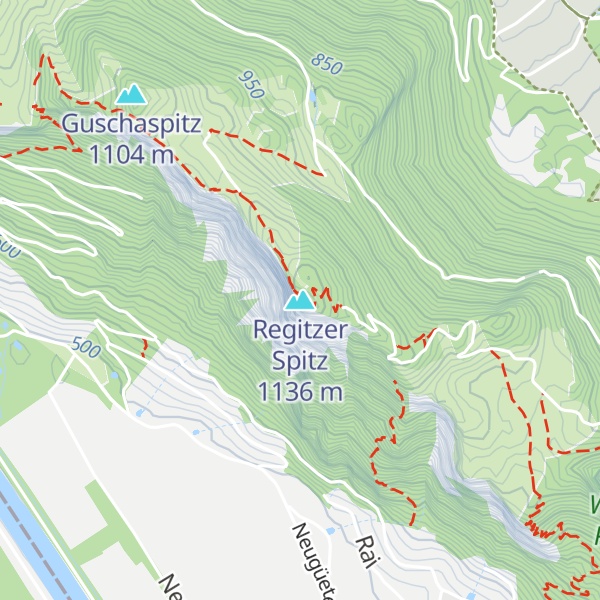 Map of Regitzer Spitz