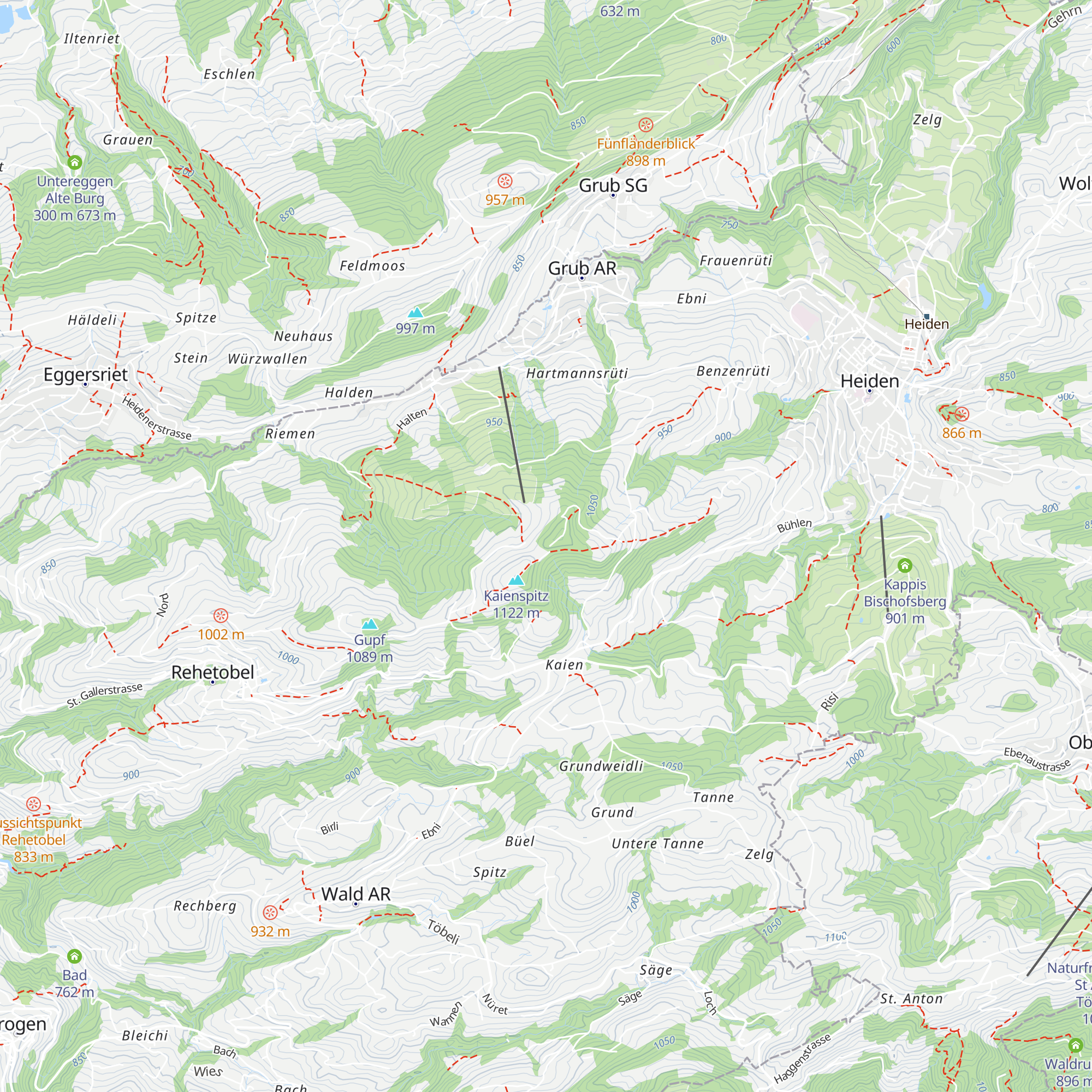 Naturfreundehaus Kaien map