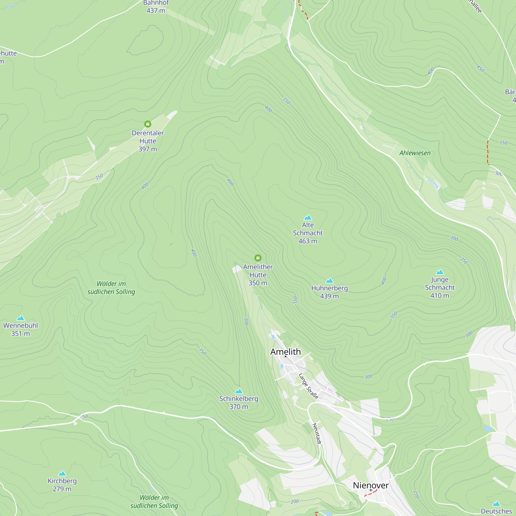 Amelither Hütte map