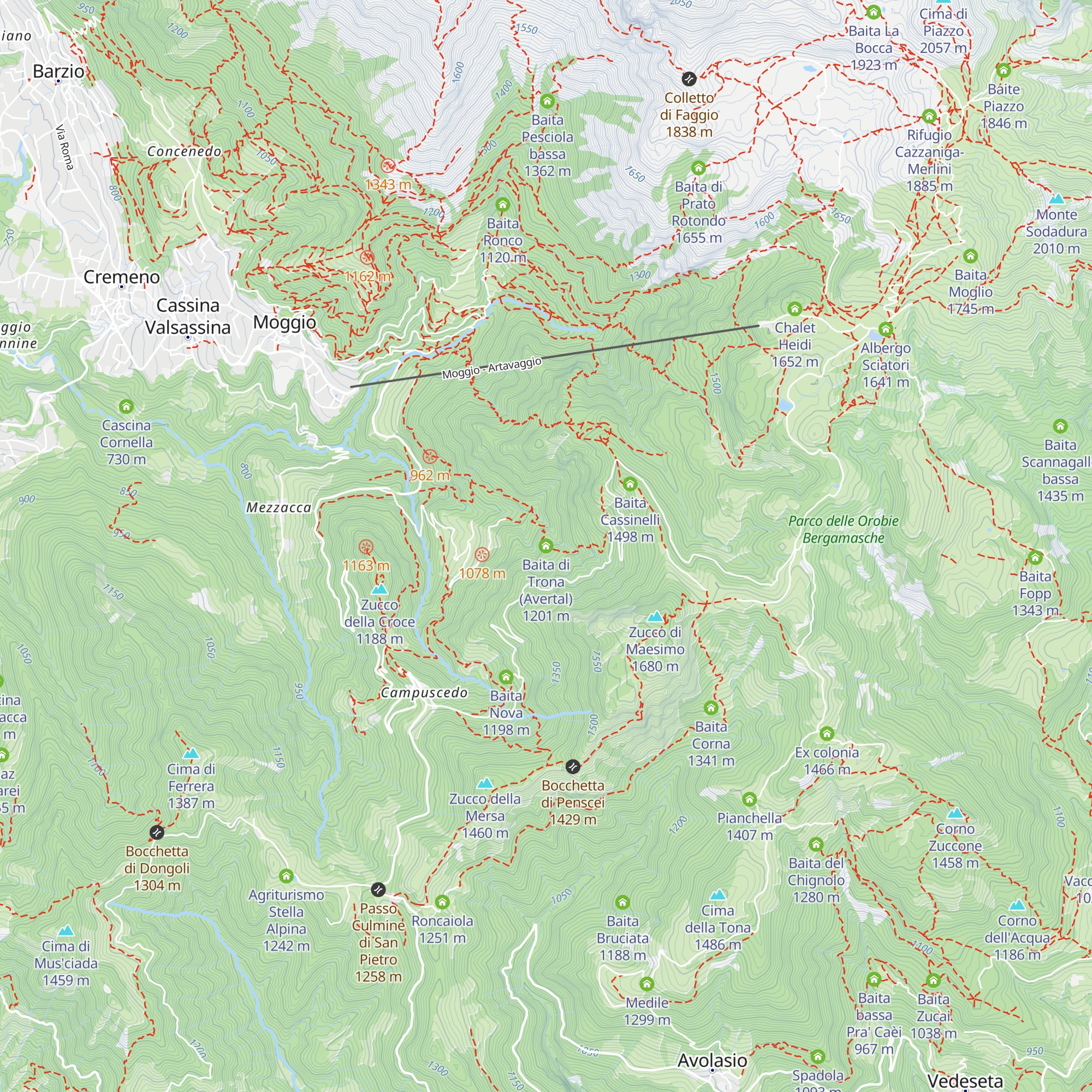 Baita di Trona (Avertal) map