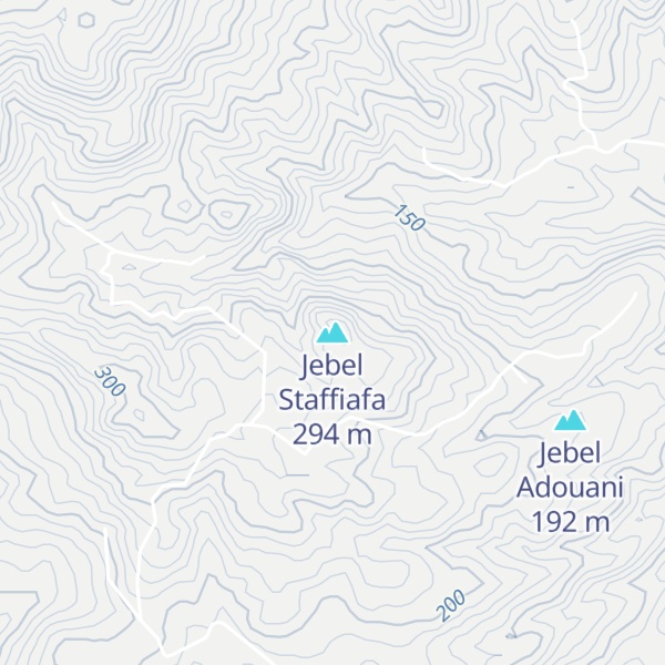 Map of Jebel Staffiafa