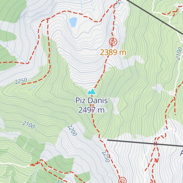 Map of Piz Danis