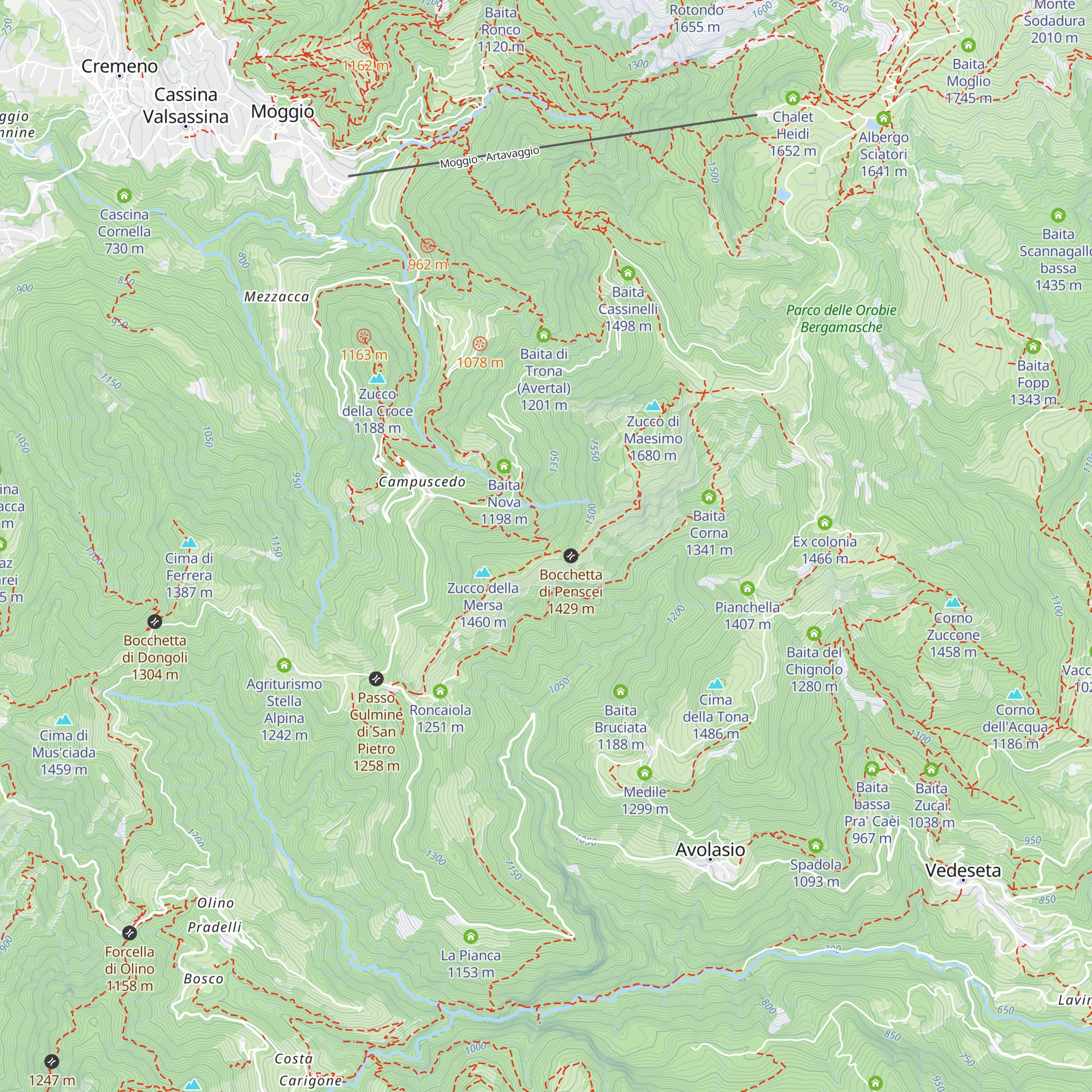 Baitel del Lozz map