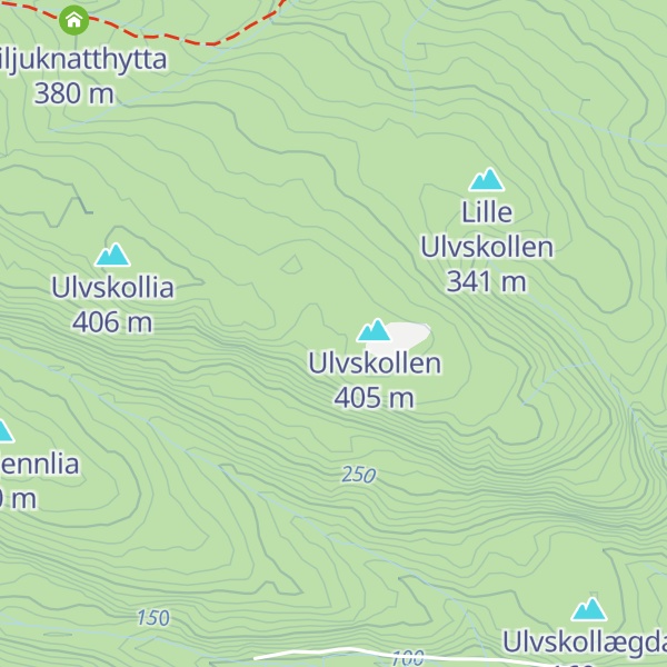 Map of Brynhildsbu