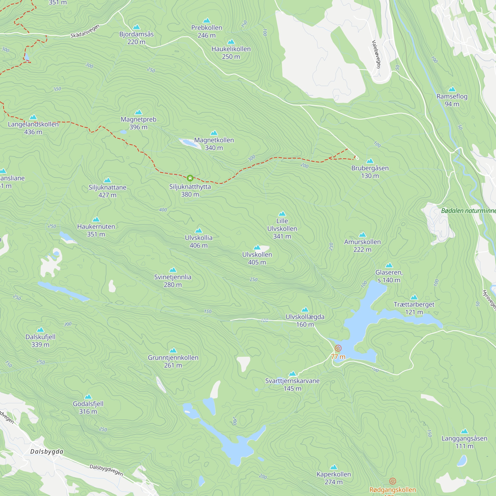 Brynhildsbu map