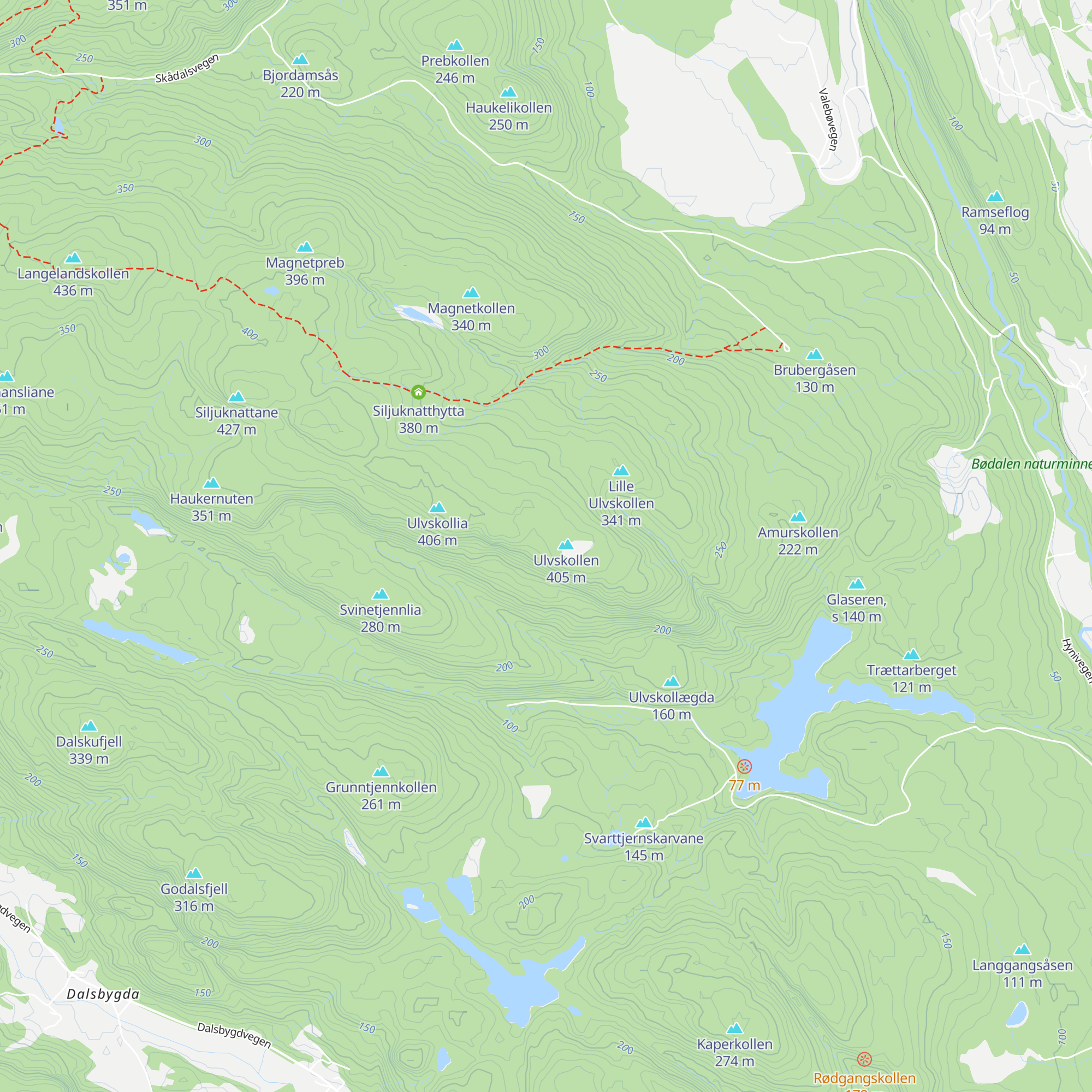 Brynhildsbu map