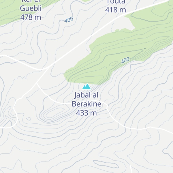 Map of Jabal al Berakine