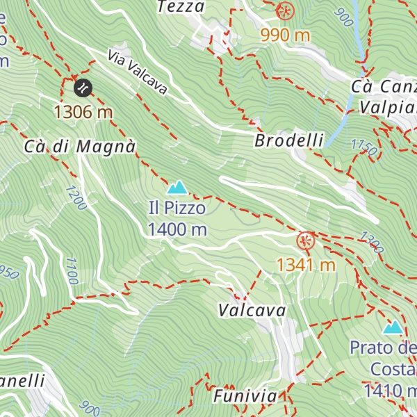 Map of Capanna Luigi De Ponti