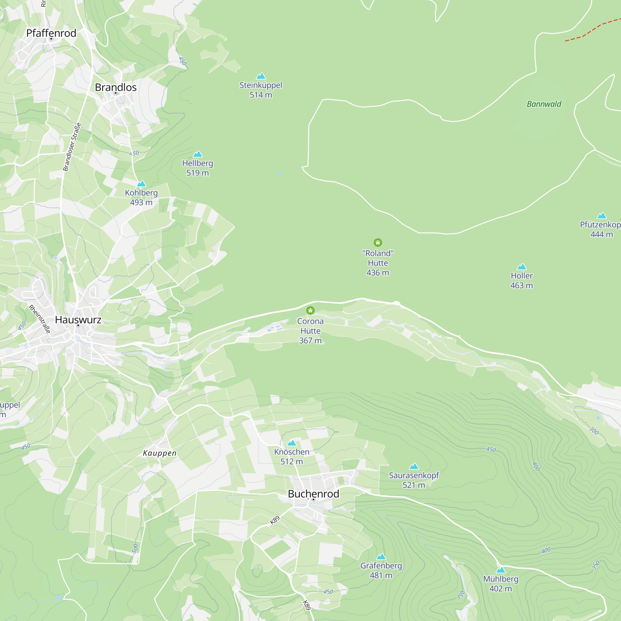 Corona Hütte map