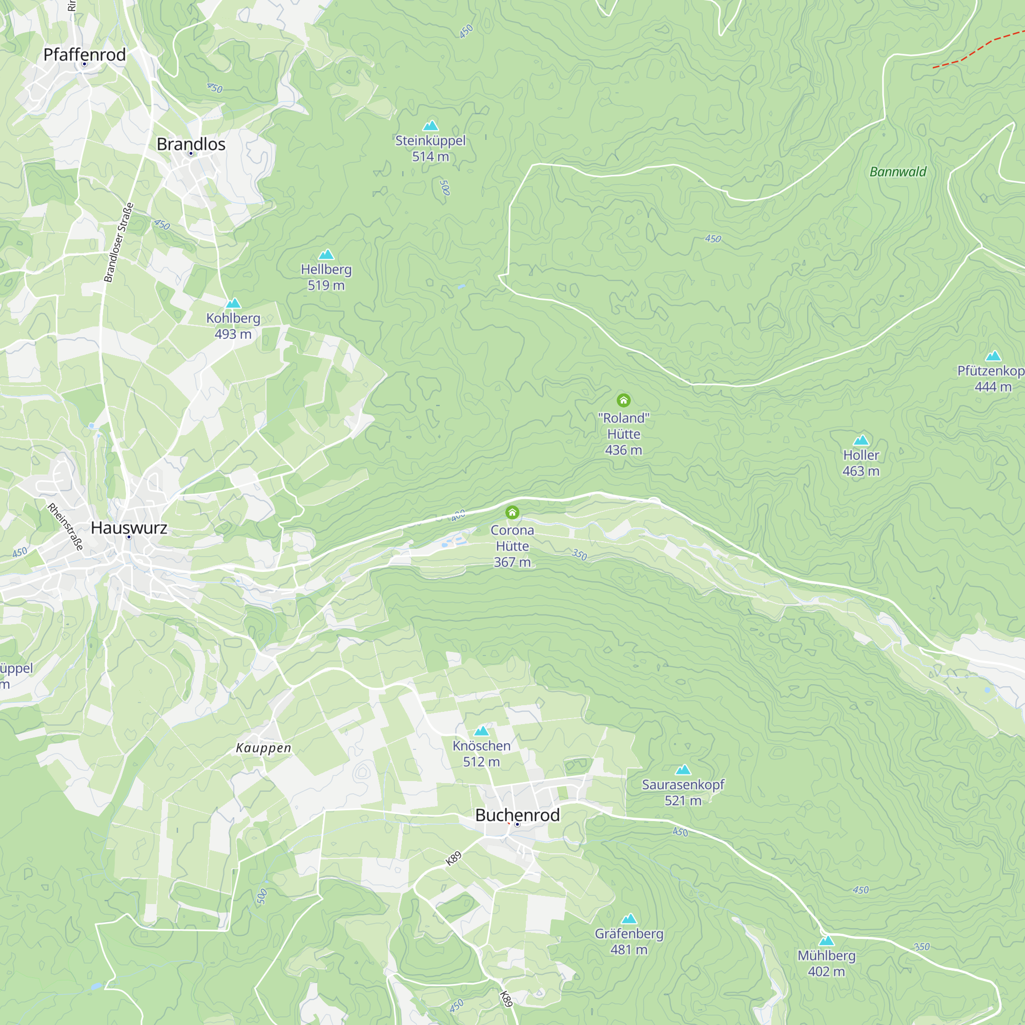 Corona Hütte map
