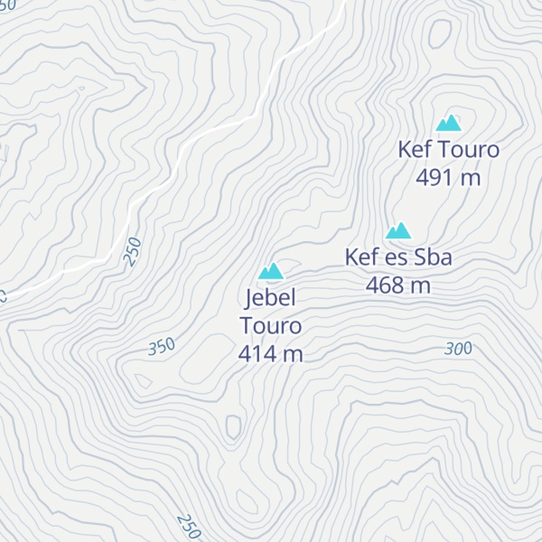 Map of Jebel Touro