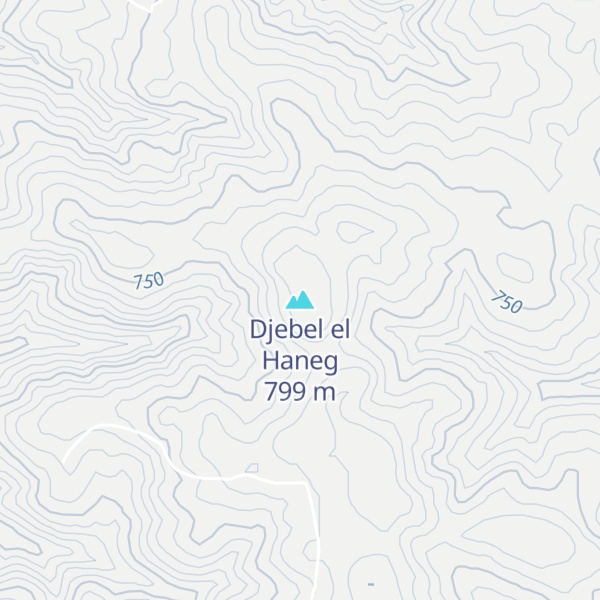 Map of Djebel el Haneg
