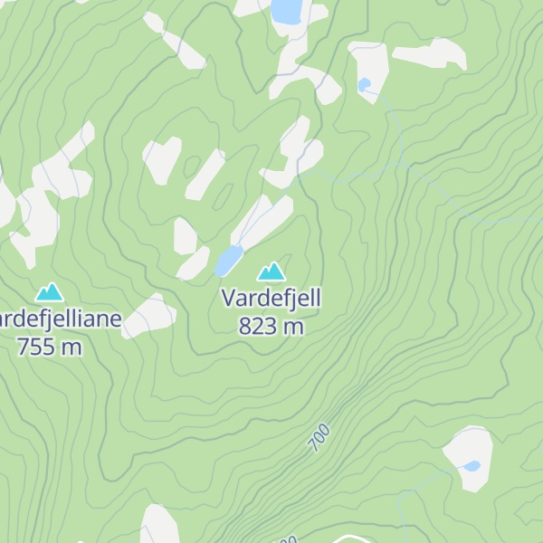 Map of Vardefjell
