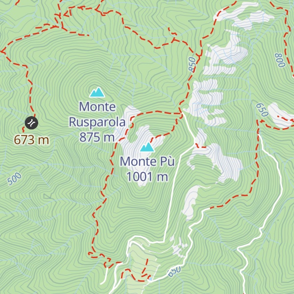 Map of Monte Pù