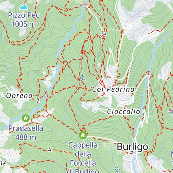 Map of Ca Muracca