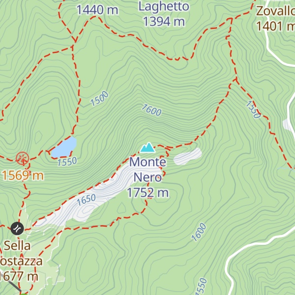 Map of Monte Nero