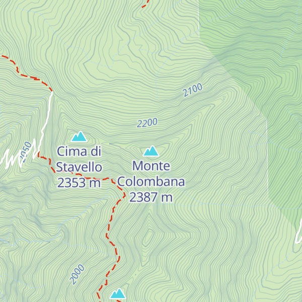 Map of Monte Colombana