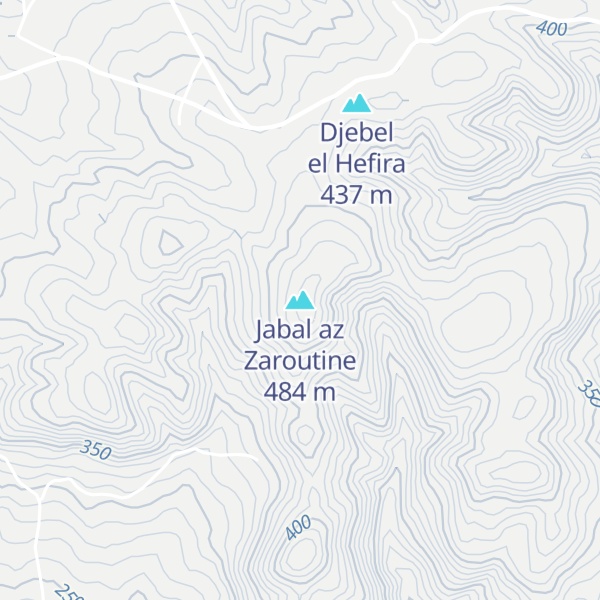 Map of Jabal az Zaroutine