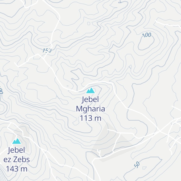 Map of Jebel Mgharia