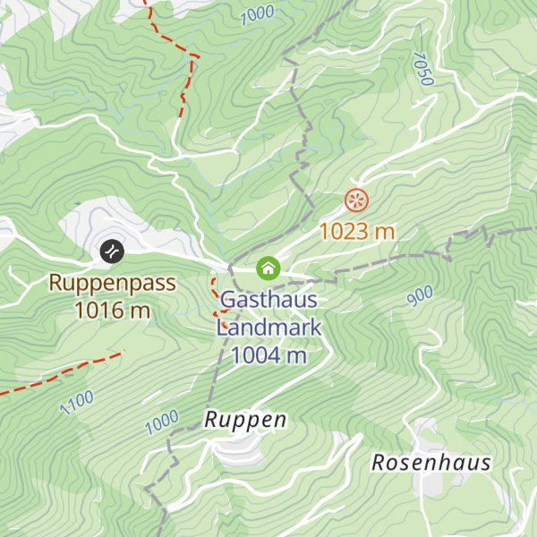 Map of Gasthaus Landmark