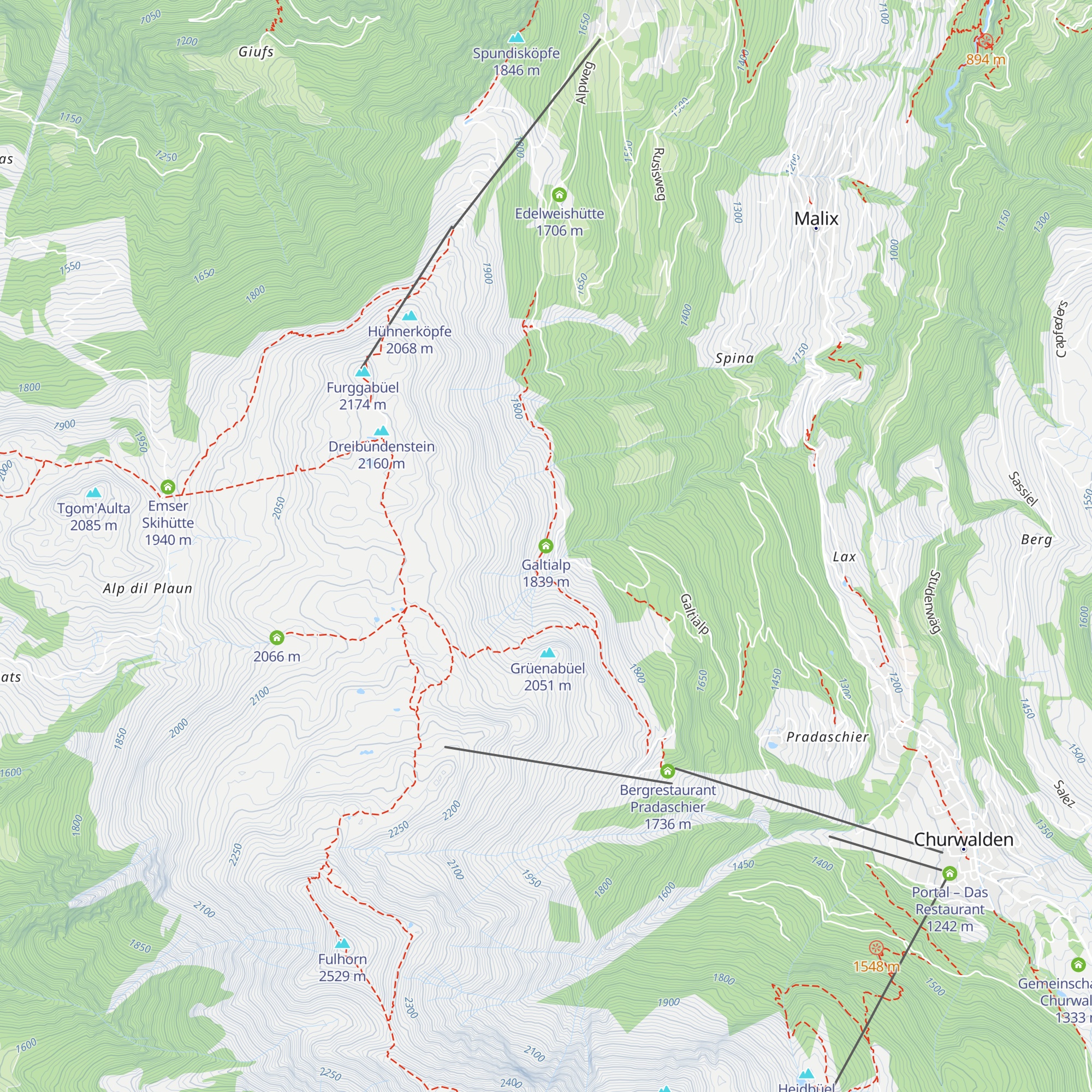 Galtialp map