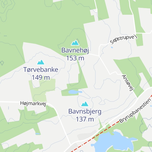 Map of Rævebakke