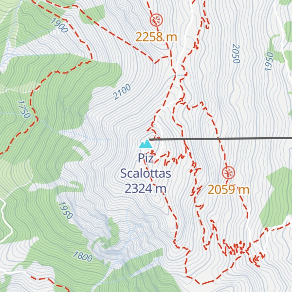Map of Restaurant Piz Scalottas