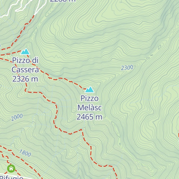 Map of Pizzo Melàsc