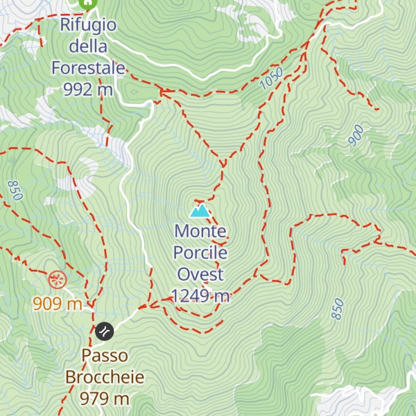 Map of Monte Porcile Est
