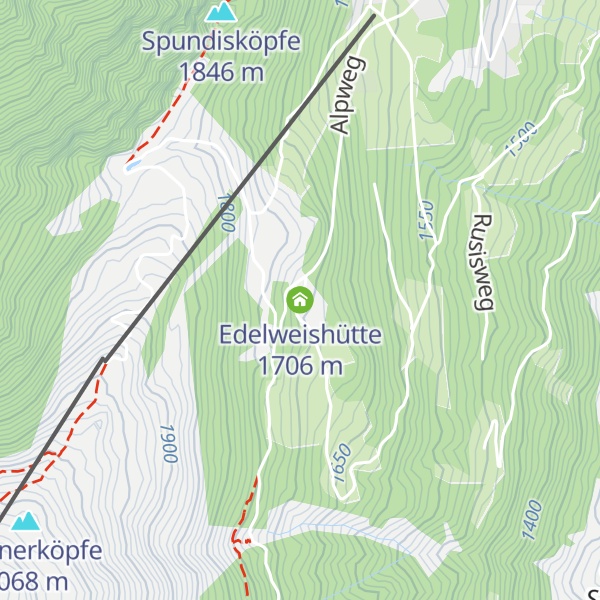 Map of Edelweishütte